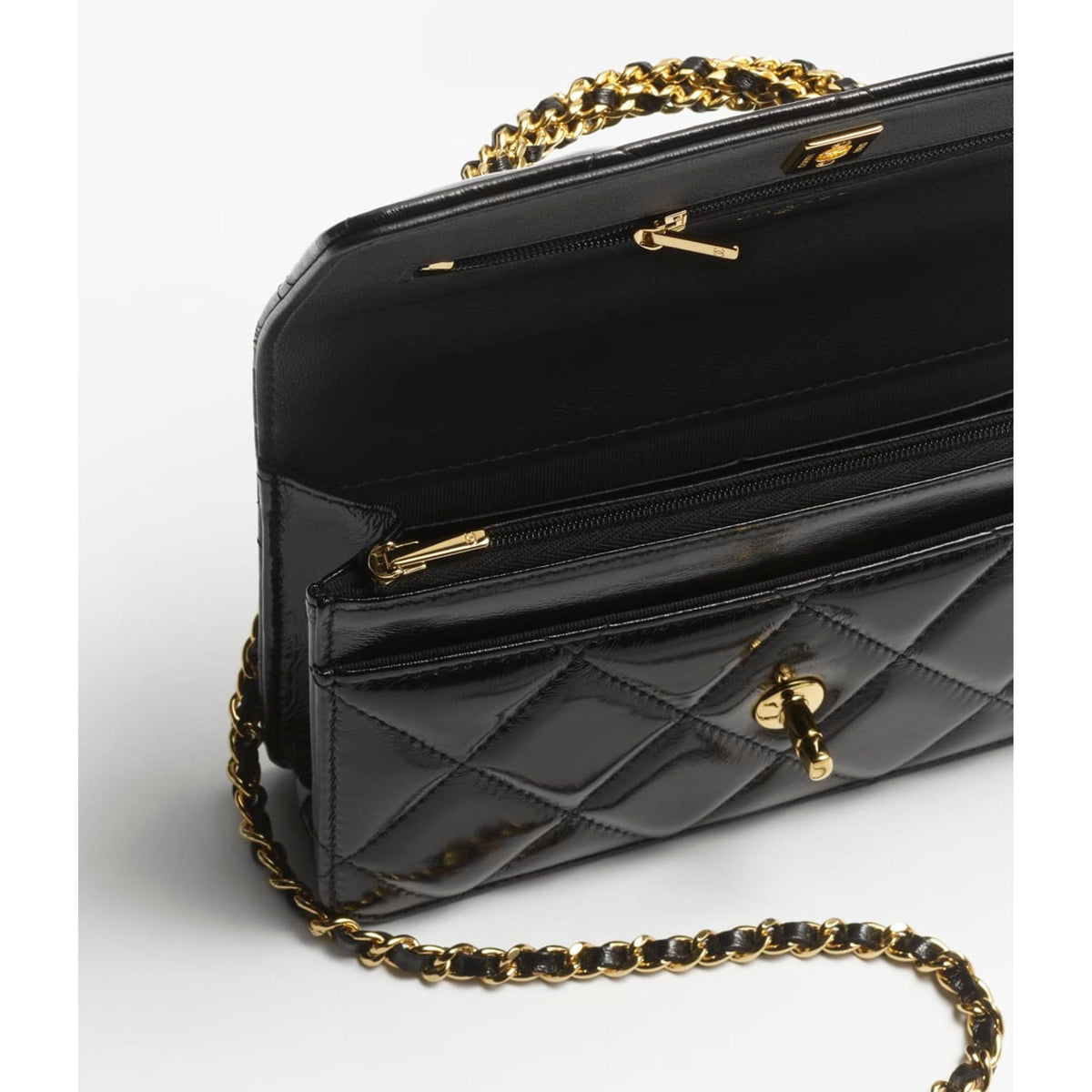black Chanel Wallet on Chain