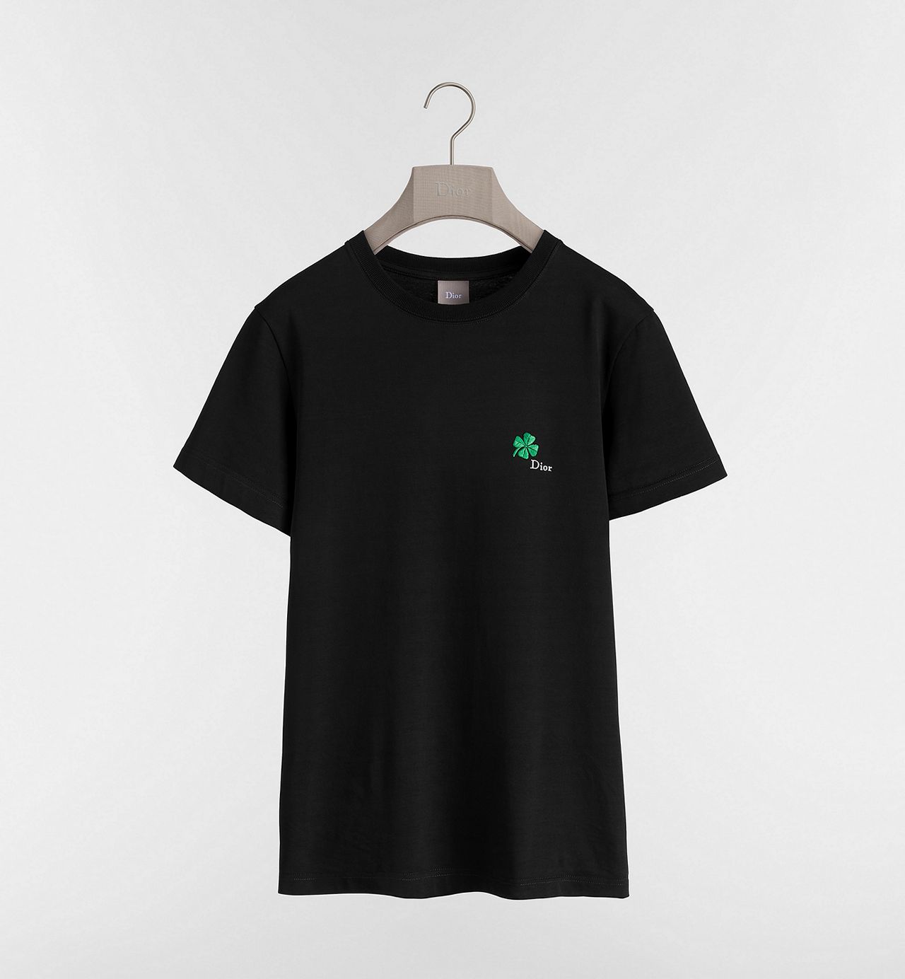 T-Shirt with Dior Clover Embroidery, Regular Fit