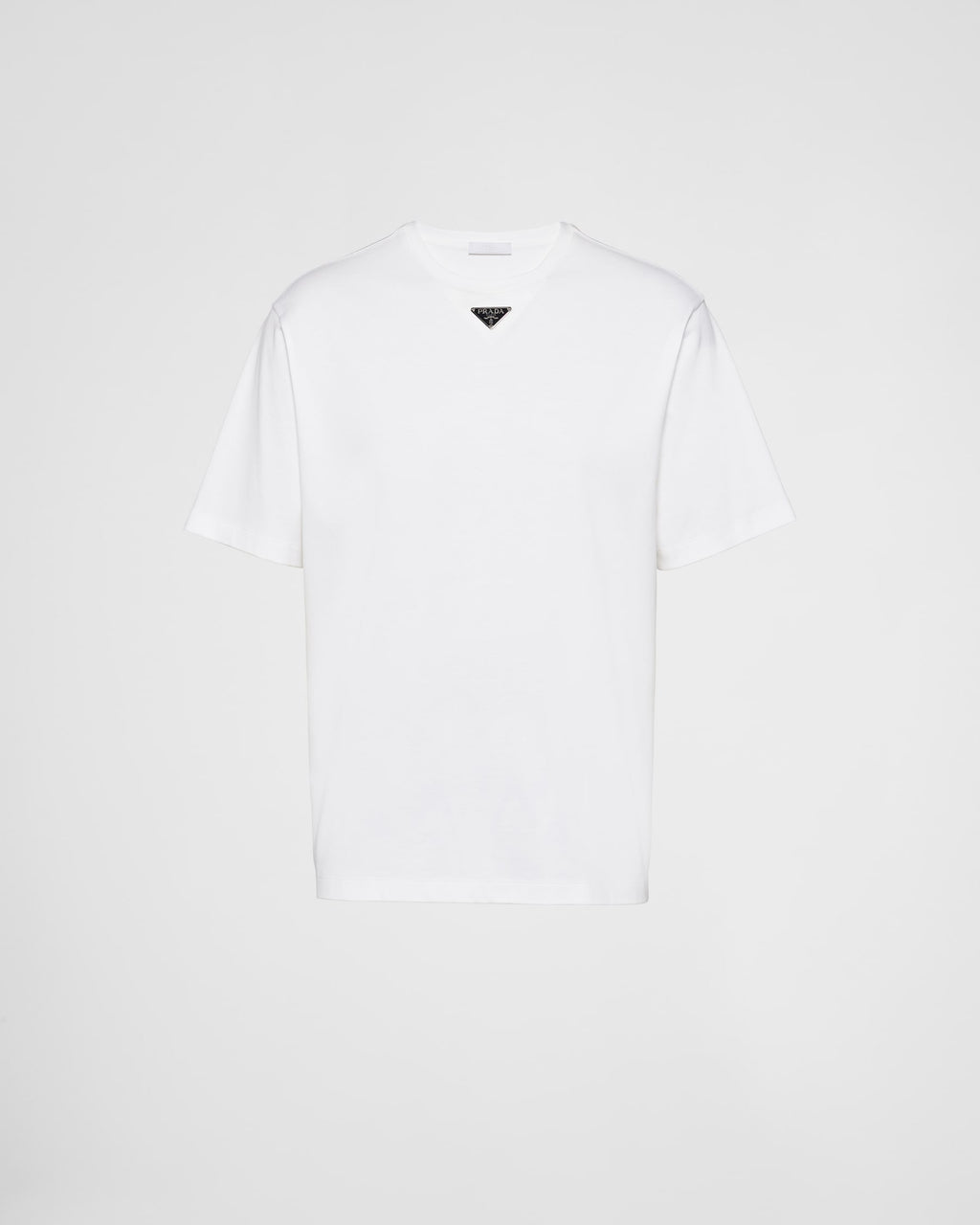 Prada white cotton t-shirt featuring