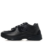 Chanel CC Uniform Black Leather Sneaker