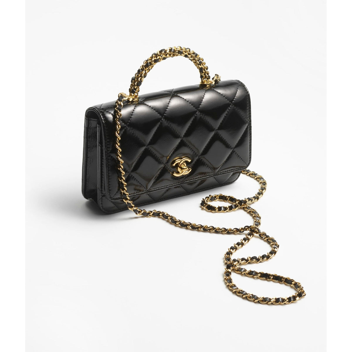 black Chanel Wallet on Chain