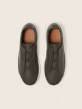 ZEGNA Dark Taupe Triple Stitch SECONDSKIN Sneaker