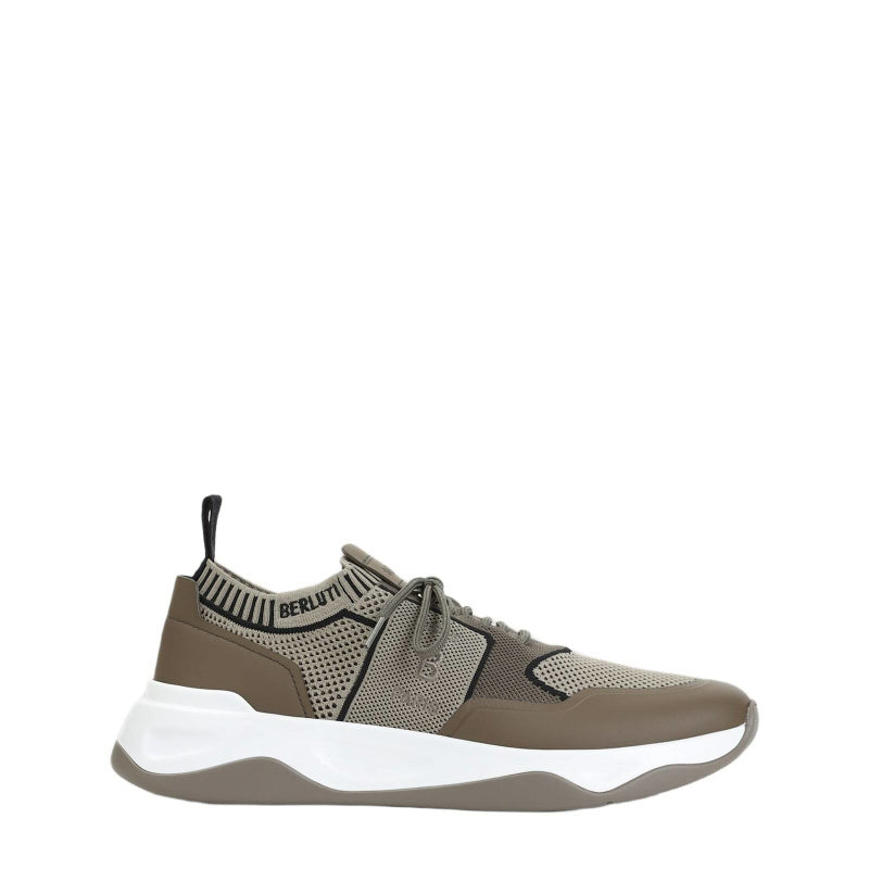 Berluti Shadow Sneakers in a beige and brown color palette