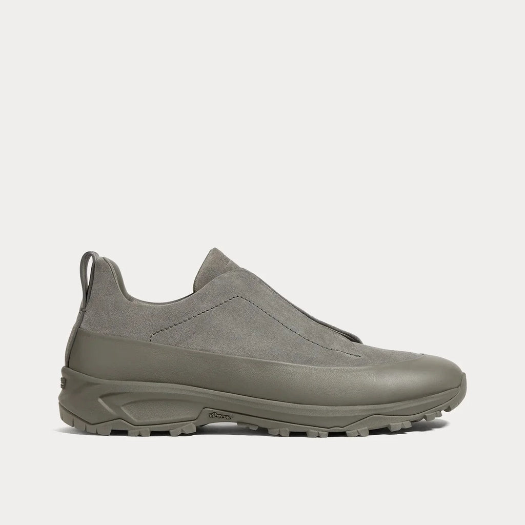 Espadrilles Zegna - Triple Stitch™ - Monte en Cuir et Veau Velours - Gris