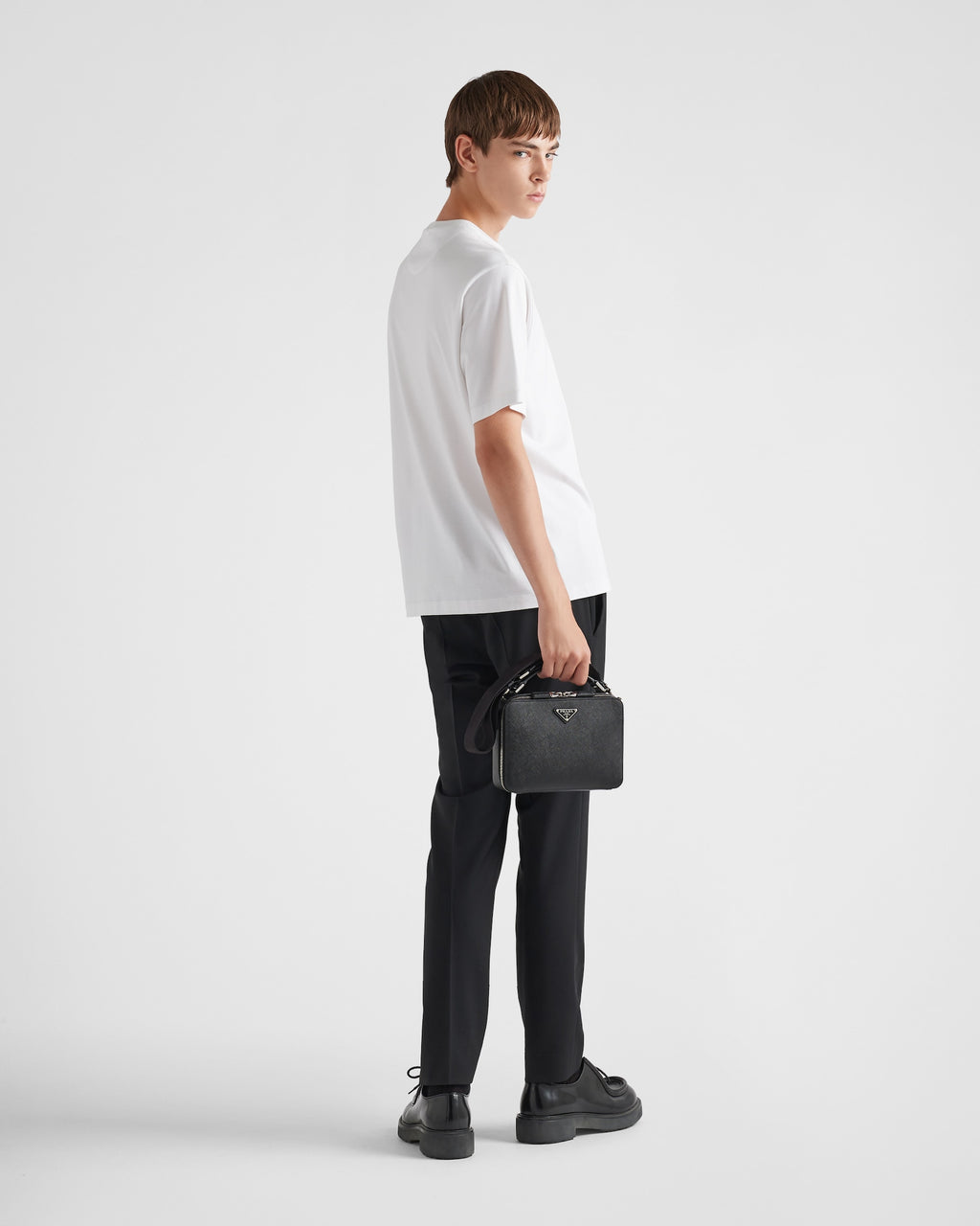 Prada white cotton t-shirt featuring