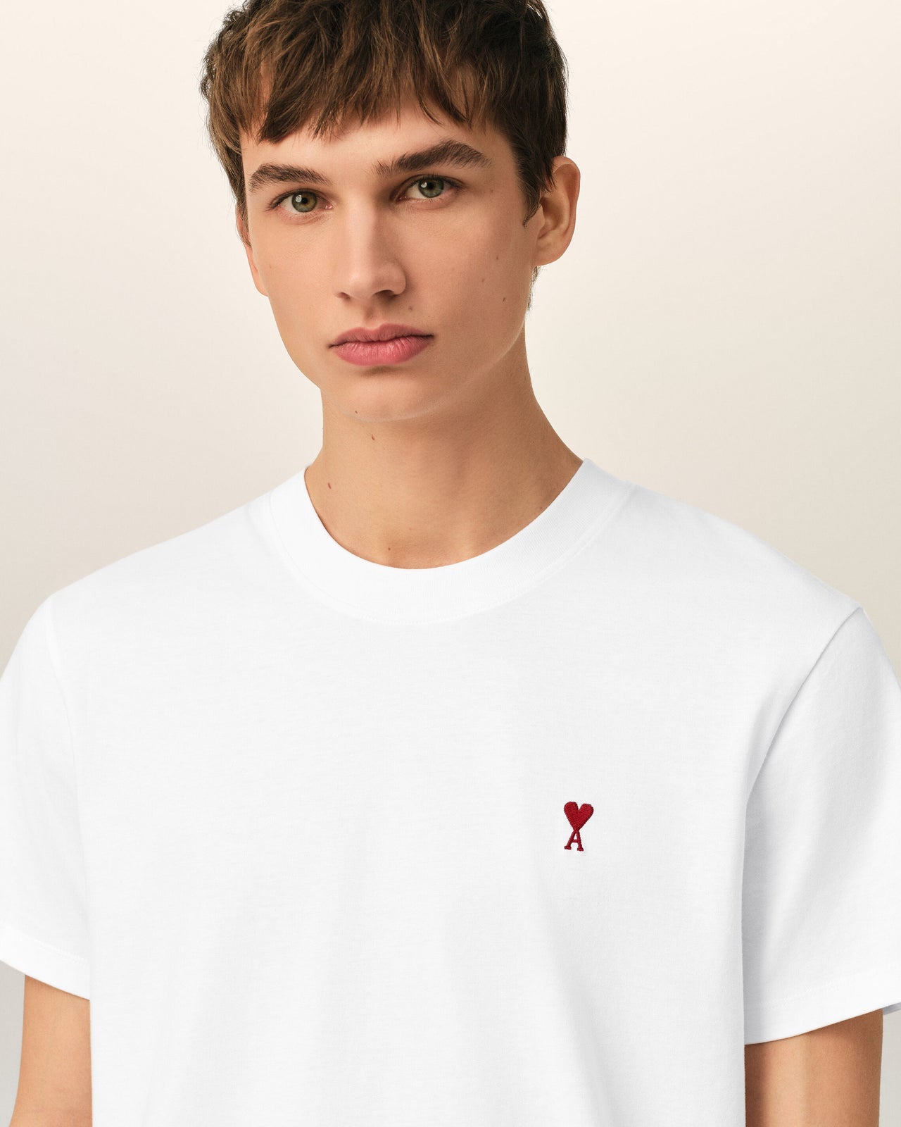 GREY COTTON AMI DE COEUR T-SHIRT