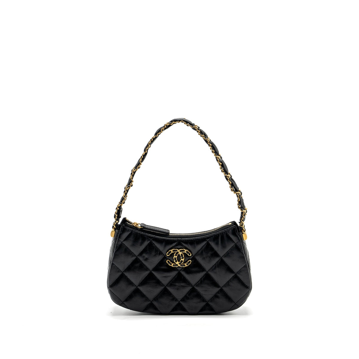 Chanel 23K 19 Small Hobo Shoulder Bag