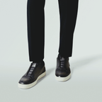 SNEAKER BERLUTI PLAYTIME EN CUIR DE VEAU VENEZIA SCRITTO EN NOIR