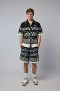 Amiri Checkered Mesh Shirt.