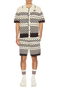 AMIRI Checkered Mesh Logo-Patch
