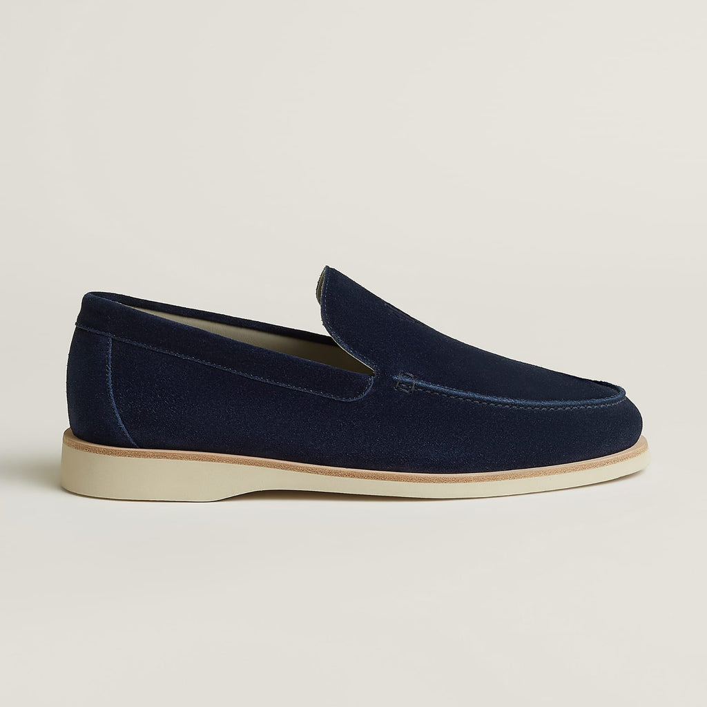 Hermès Low Loafer in suede calfskin.