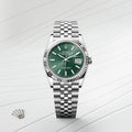 Rolex Datejust green dial
